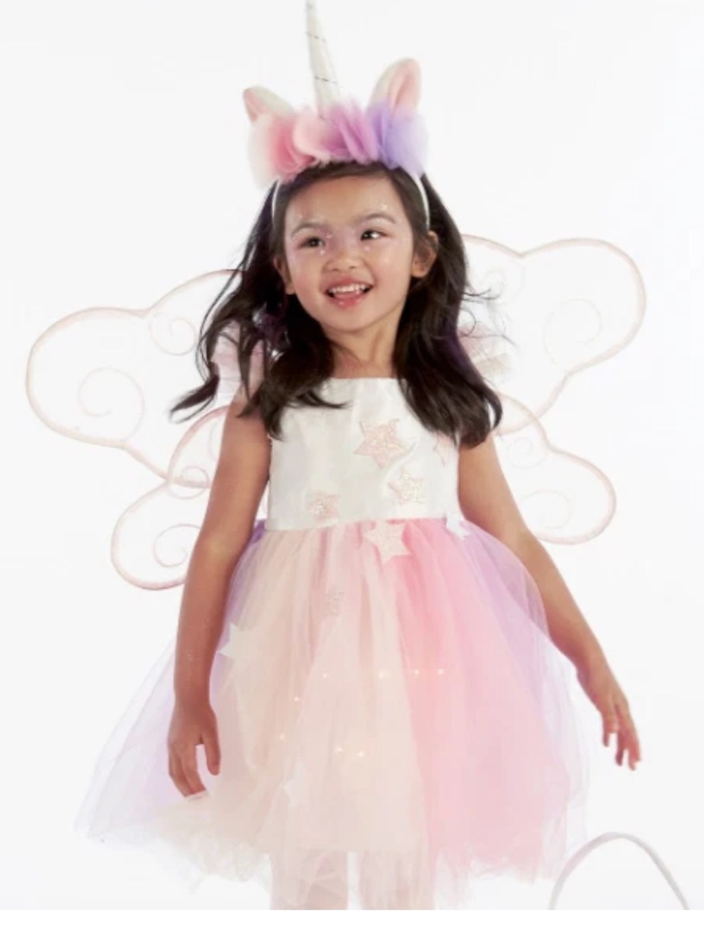 Size 4-6. Fits 5 Best Pottery Barn Light-Up Unicorn Tutu Costume